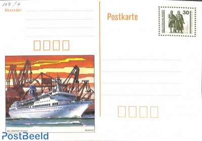 Postcard 30pf, Ms Arkona