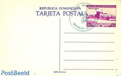 Illustrated Postcard 9c, unused with postmark