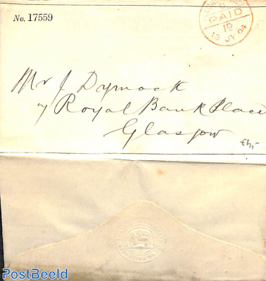 folding letter from London. 'Grand Trunk Railway Company of Canada