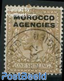 Morocco Agencies, 1Sh, Stamp out of set