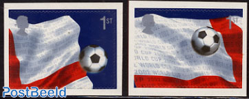 World Cup Football 2v s-a from booklet