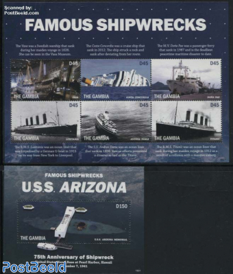 Famous Shipwrecks 2 s/s