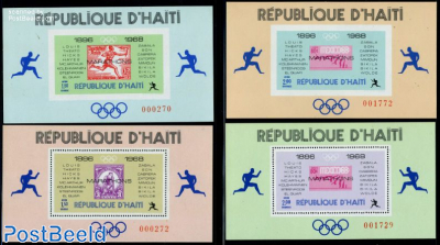 Olympic Games 1896-1968 4 s/s