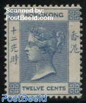 12c, WM Crown-CA, Stamp out of set