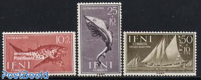 1963 Flutopfer de Barcelone Ifni 227-228 Timbres pour Les collectionneurs complète.Edition. 