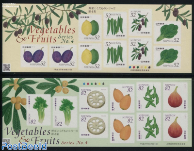 Vegetables & Fruits No.4, 2x10v s-a in foil booklets