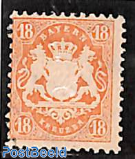 18Kr red, Stamp out of set