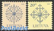 Definitives 2v (with year 2003)