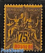 75c, Nossi-Bé, Stamp out of set