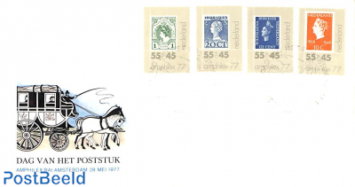 Amphilex 1977, Postal History day, cover with set