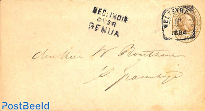 Envelope15c from Weltevreden to 's-Gravenhage