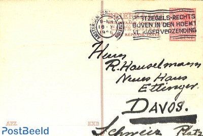 Reply paid postcard 7.5/7.5c