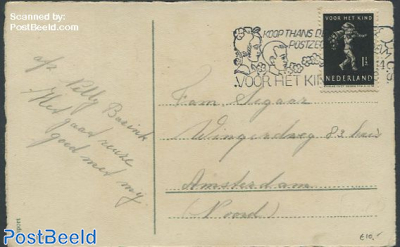 Christmas card to Amsterdam with nvhp no. 327