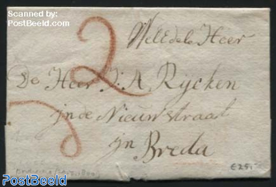 Letter from Dordrecht to Breda