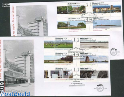 UNSECO World heritage 10v FDC (2 covers)