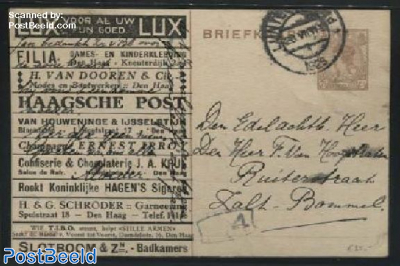 Postcard with private text, T.I.BO., various advertisers