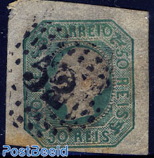 50R Green, Cancellation 52, lightly brown undersid