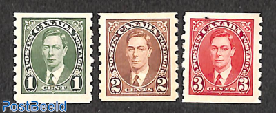 Definitives 3v, coil stamps