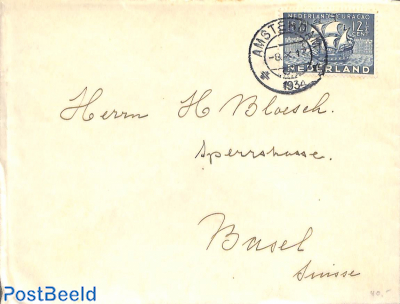 Letter with stamp Nederland-Cuaracao