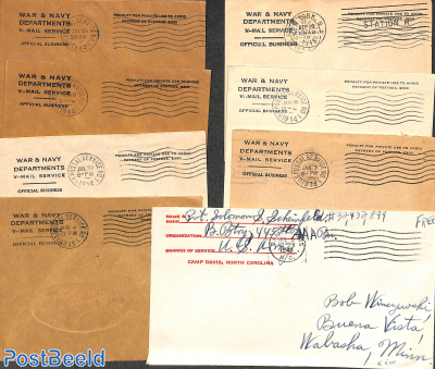 Lot with 8 Army Mail covers