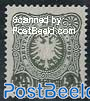 German Post, 2.5Pia on 50Pf, grey green