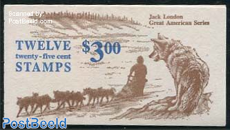 Jack London booklet (with 12 stamps)