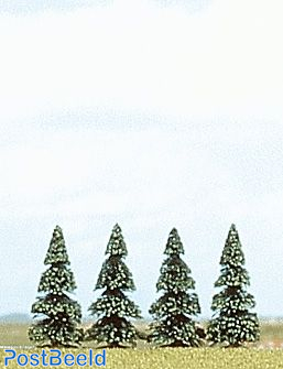 4 pine trees