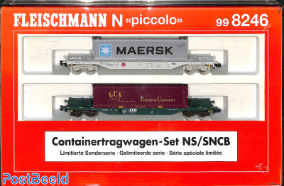 containertragwagen set NS/SNCB