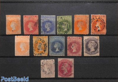Lot Victoria stamps */o, South Australia