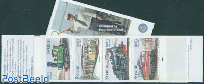 Locomotives booklet (with 2 sets of 5 stamps)