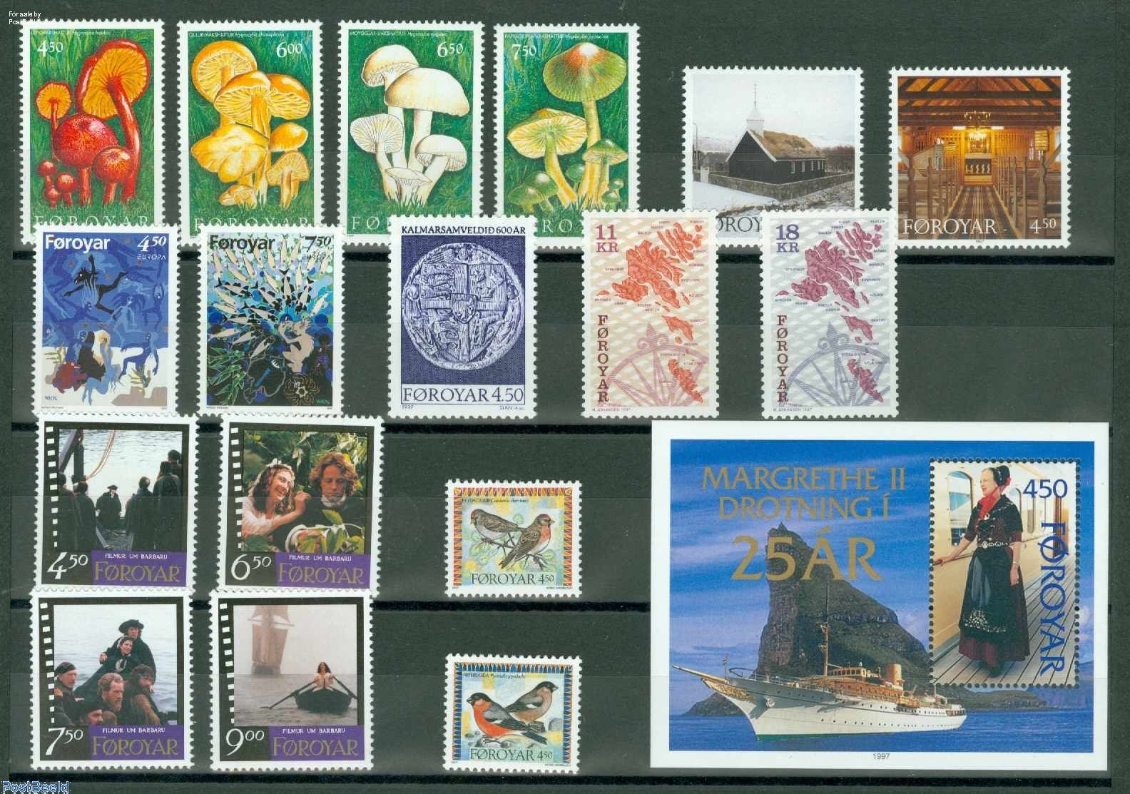 Timbres Îles Féroé 1996 - Janus Kamban, Série Complète Neuf MNH - Collection Prophila