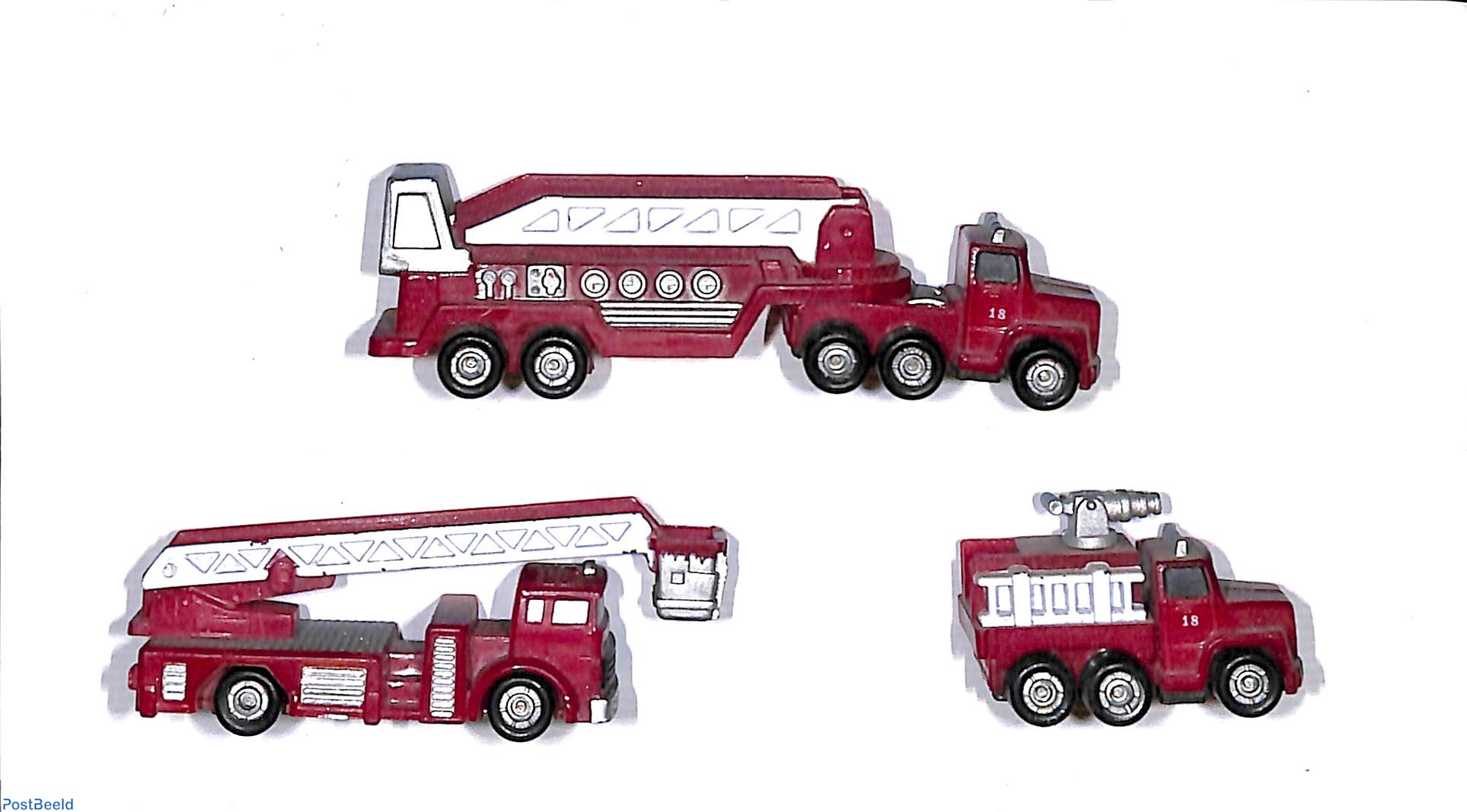 Funrise Fire Trucks 3pcs