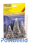Snowy Fir Trees (3pcs) 8-12 cm