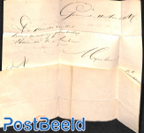 folding letter from Genemuiden via Zwarsluis to Arnhem, see Zwartsluis postmark. LANGSTEMPEL Genemui