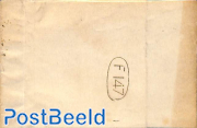 folding cover from/to Amsterdam. Drukwerkzegel 1 cent 