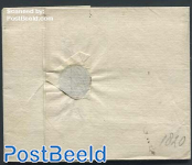Folding cover from Leiden to Amsterdam with Leiden Mark