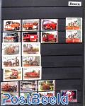 Lot with stamps on Fire fighters (not all official)